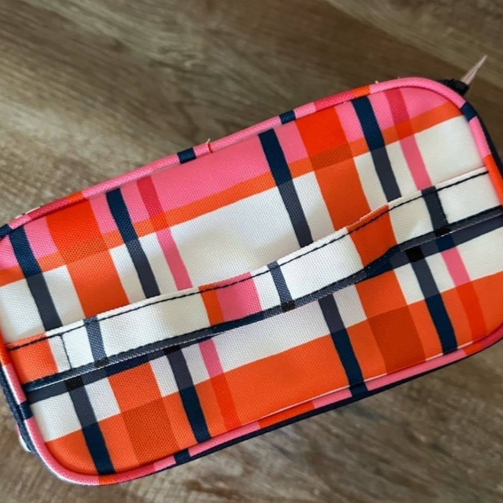 Brand New In Original Packaging kate spade™ Plaid Insulated Lunch Tote - Picture 7 of 8